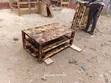 Meza ya Kahawa ya Brown yenye Rafu za Hifadhi - 2