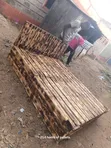 Rustic Varnished Strong Foldable Pallet Bed (5x6) - 3