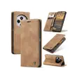 Caseme Flip Wallet Leather Case for Redmi 14C - Brown - 1