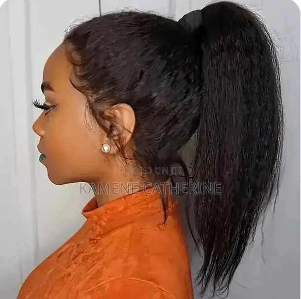 Kinky Human Hair Frontal Wig - 1