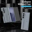 Wristband Stand Case with Tempered Glass for Samsung Z Fold 7 - 2