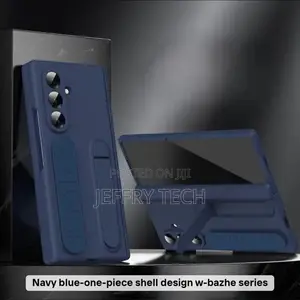 Samsung Z Fold 7 Case with Elastic Wristband & Tempered Glass