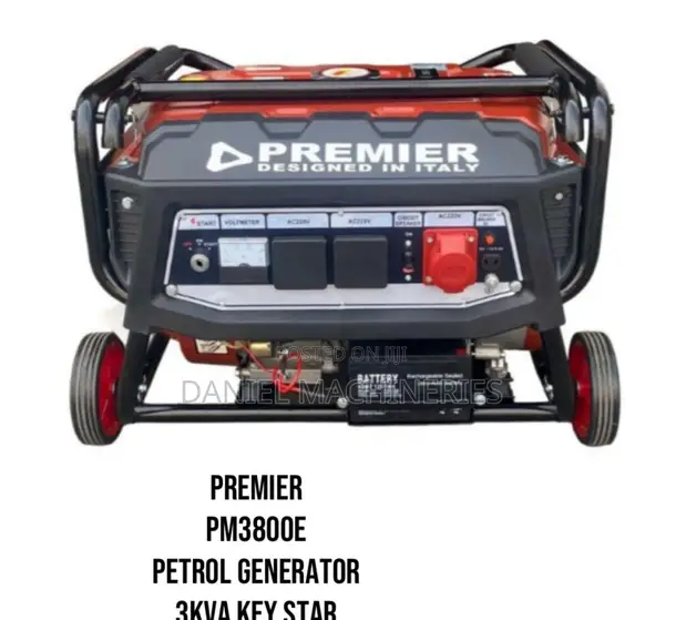 Premier PM3800ET 3KVA Petrol Generator with Key Start - 1