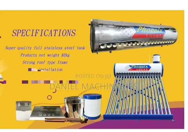 Phoenix DC Pressurised Solar Water Heater 200L - 1