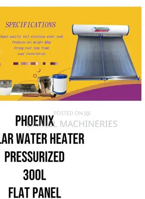 Phoenix DC Pressurized 300L Flat Panel Solar Water Heater