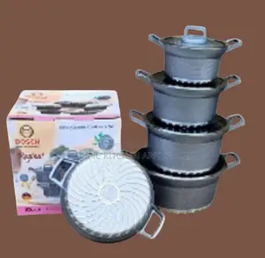 Bosch Set ya Vyombo vya Kupikia Vipande 10 na Granite Non-Stick Coating