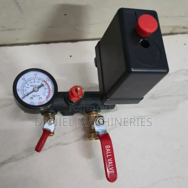 Kichwa cha Compressor cha Hewa chenye Switch na Gauge - 1