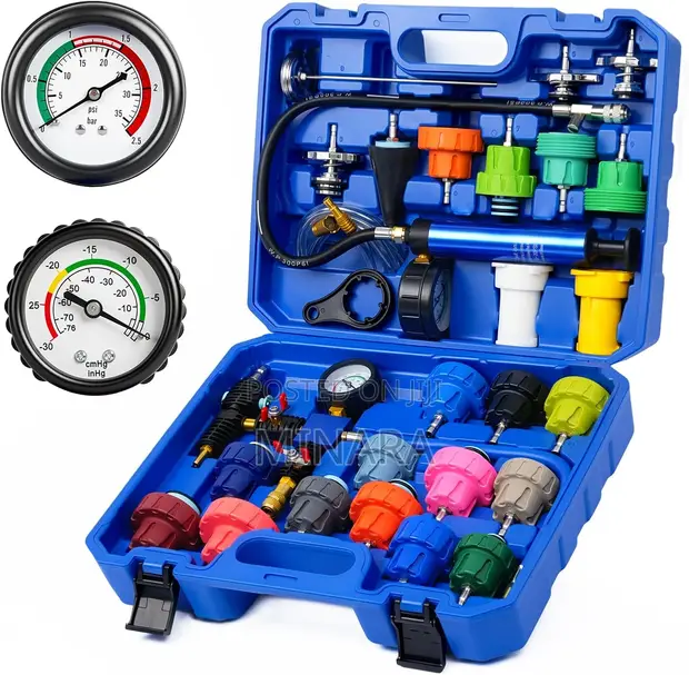 33 Pcs Radiator Pressure Tester & Vacuum Cooling System Kit - 1