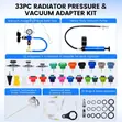 33 Pcs Radiator Pressure Tester & Vacuum Cooling System Kit - 2