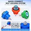 33 Pcs Radiator Pressure Tester & Vacuum Cooling System Kit - 5