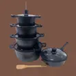 Bosch 11-Piece Premium Granite Cookware Set - 1