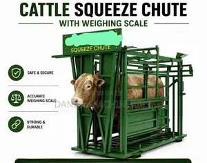 Cattle Squeeze Chute yenye Weighing Scale