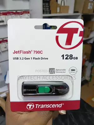 Transcend JetFlash 790C 128GB USB 3.2 Gen 1 Type-C Flash Drive