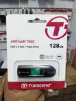 Transcend JetFlash 790C 128GB USB 3.2 Type-C Flash Drive - 2