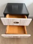 Used Side Table with 3 Drawers - 1