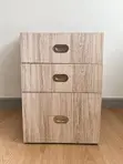 Used Side Table with 3 Drawers - 2