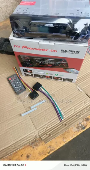 Pioneer Bluetooth Car Radio with Remote & Wiring Harness