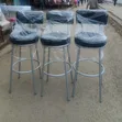 Counter Stools / Bar Stools with Silver Frame - 1