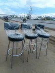 Counter Stools / Bar Stools with Silver Frame - 2
