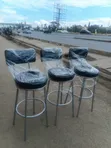 Counter Stools / Bar Stools with Silver Frame - 3