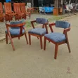 Viti vya Mlo vya Mahogany Imara (Set ya 4) - Mgahawa/Mapokezi - Grey - 2