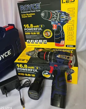 Royce 16.8V Cordless Drill Isiyo na Brashi