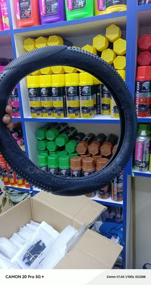 Black Silicon Steering Wheel Cover with Anti-Slip Grip