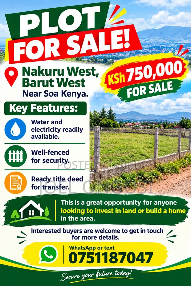 Residential Plot for Sale in Barut West, Nakuru - 1