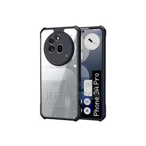 Xundo Kesi ya Akriliki Nyeupe yenye Kingo Nyeusi kwa Nothing Phone 3a Pro