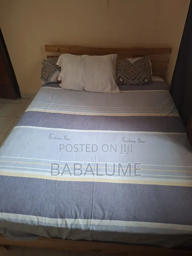 Neat King Size Bed Frame - Brown - 1