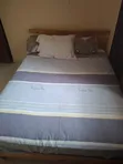 Neat King Size Bed Frame - Brown - 1