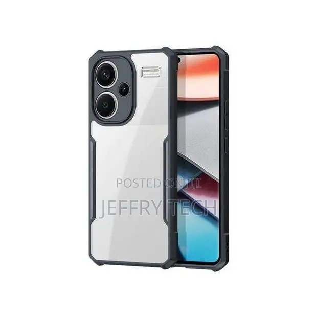 Kasha la Akriliki Lisilo-Manjano na Kingo Nyeusi kwa Redmi Note 13 Pro+ - 1
