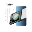 Anti-Yellowing Clear Acrylic Case with Black Edges for Samsung Z 7FE - 2