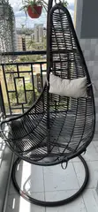 SWING Hanging Egg Chair - Used Brown - 3