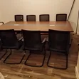 2 Meter Meeting Table with Metal Base - 4
