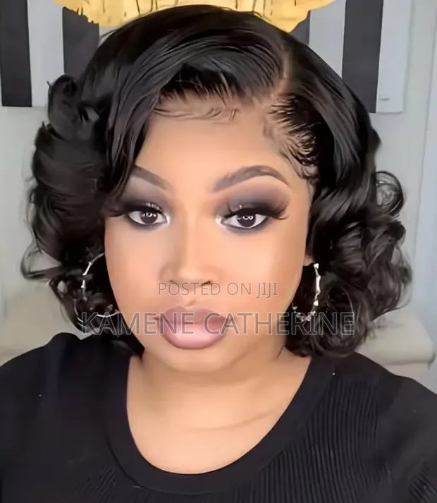 Bouncy Human Frontal Wig - 1
