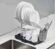 2-Tier Self-Draining Dish Drainer Rack - 2
