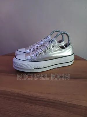 Converse All Stars Silver Sneakers