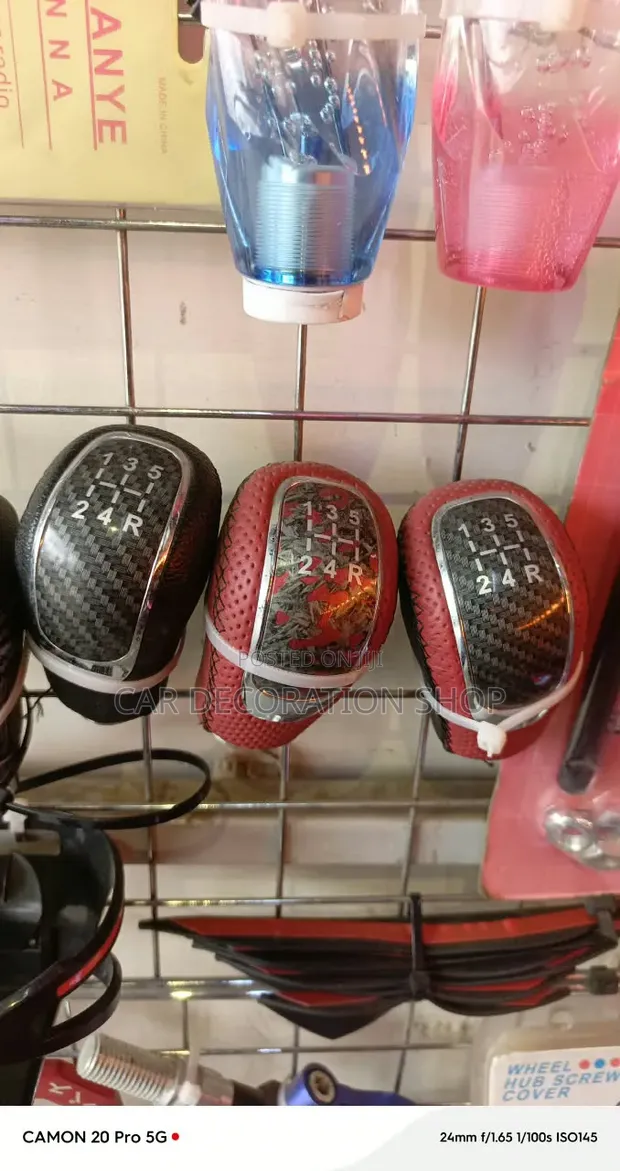 Kitufe cha Gear Shift cha Manual cha Kasi 5 cha Ndani ya Gari - 1