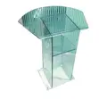 Clear Glass Toughened Pulpit - 1