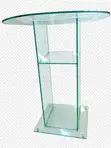 Clear Glass Toughened Pulpit - 2