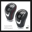 Kitufe cha Gear Manual 5-Speed - Mtindo wa Carbon Fiber - 3