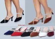 Victoria Kitted Suede Black Heels - 4