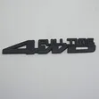 Stika za Mapambo za Mwili 3D Metal 4WD Nyeusi Matte - 1