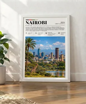 ARTIVO Town Wall Art with Frame