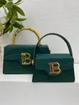 Stylish Beige 'B' 2-in-1 Handbag - 3