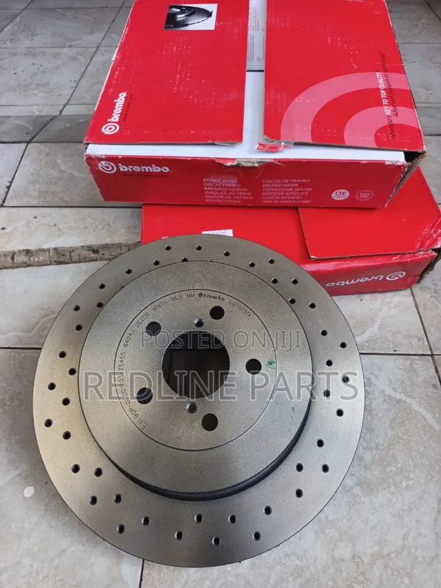 Genuine Brembo Performance Drilled Brake Discs for Subaru - 1