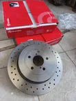 Genuine Brembo Performance Drilled Brake Discs for Subaru - 4