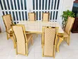 Modern Dining Table Set with 6 Chairs - 1