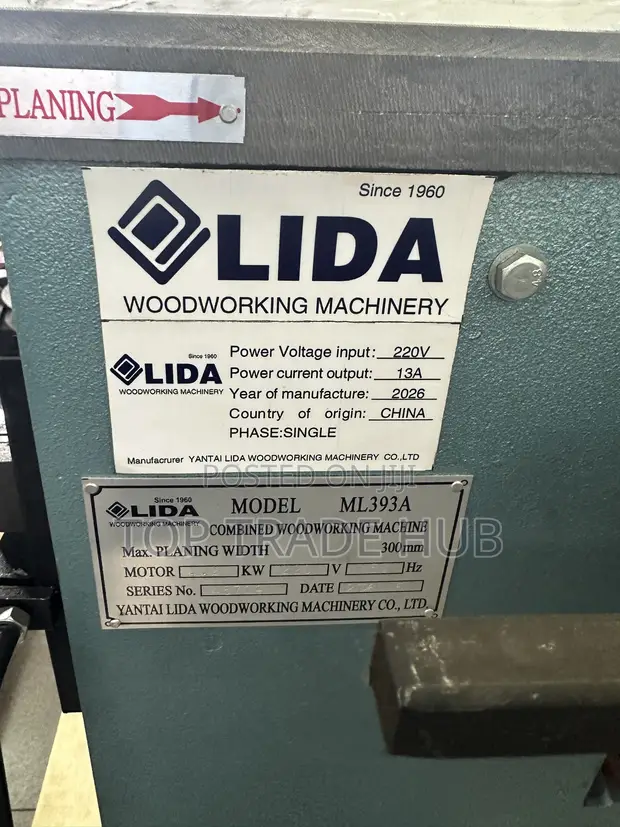 Lida ML393A Mashine ya Umeme ya Kufanyia Kazi Mbao 8-in-1 - 1